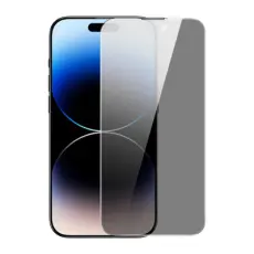 BASEUS - Baseus iPhone 14 Pro H&auml;rdat Glas Sk&auml;rmskydd Privacy