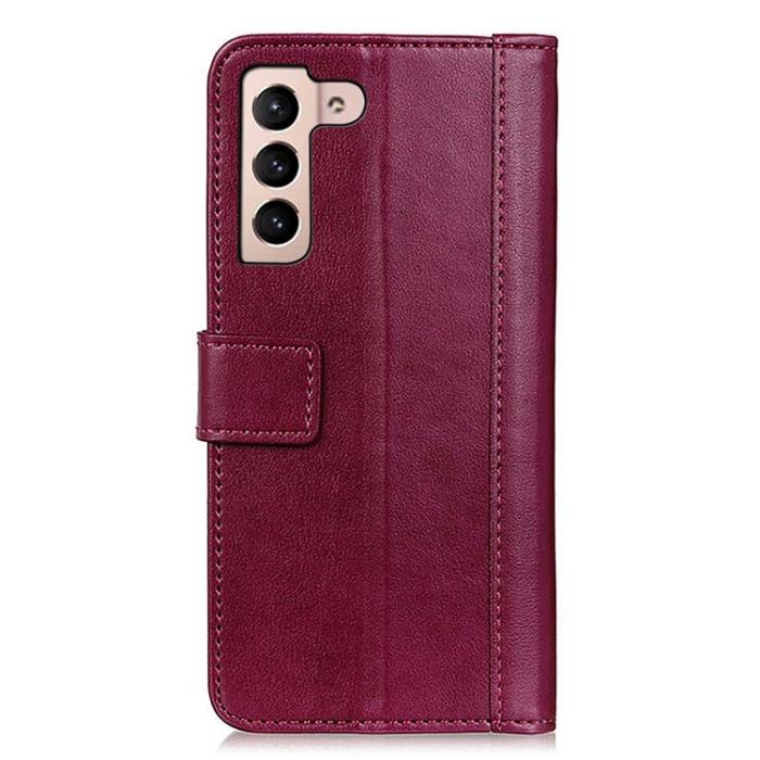 KHAZNEH - KHAZNEH Galaxy S23 Plus Plånboksfodral Stand Flip PU Läder - Röd