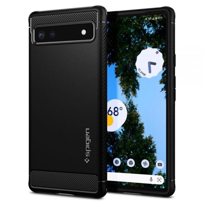 Spigen - Spigen Rugged Armor Skal Google Pixel 6a - Matte Svart