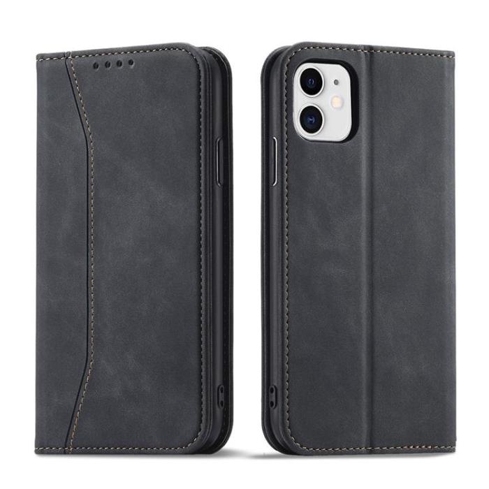 UTGATT - iPhone 12 Plånboksfodral Magnet Fancy - Svart