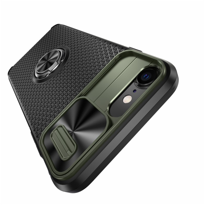A-One Brand - iPhone 7/8/SE (2020/2022) Mobilskal Ringhållare Kickstand - Grön