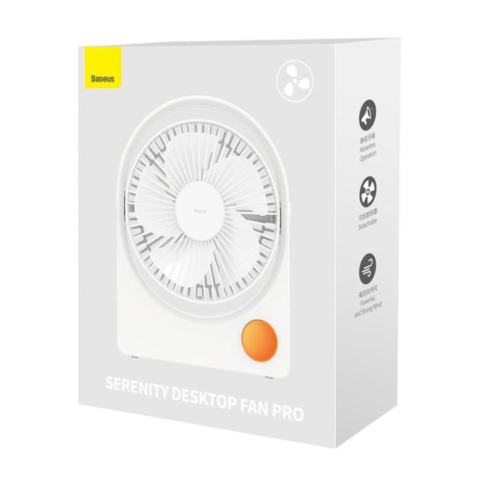 UTGATT1 - Baseus Serenity Fläkt Skrivbordsfläkt Pro - Vit