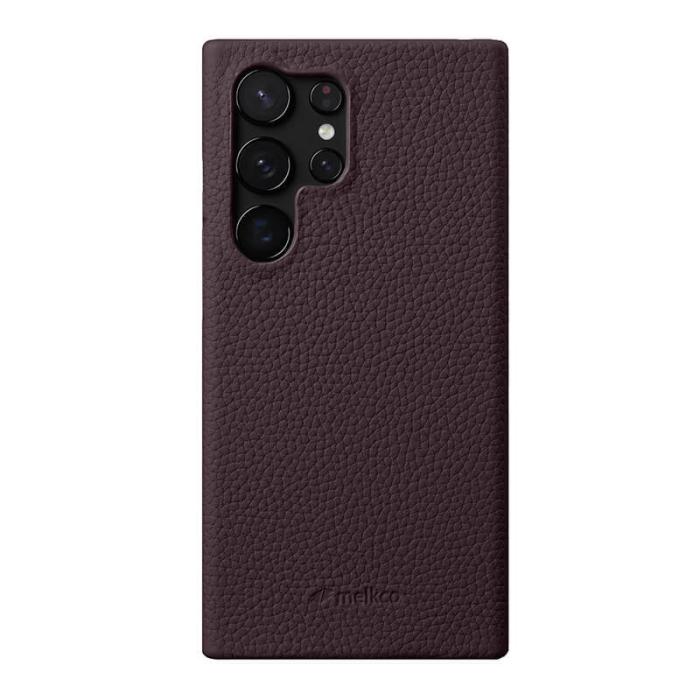 Melkco - MELKCO Mobilskal till Samsung Galaxy S24 Ultra Äkta Läder + PC - Lila
