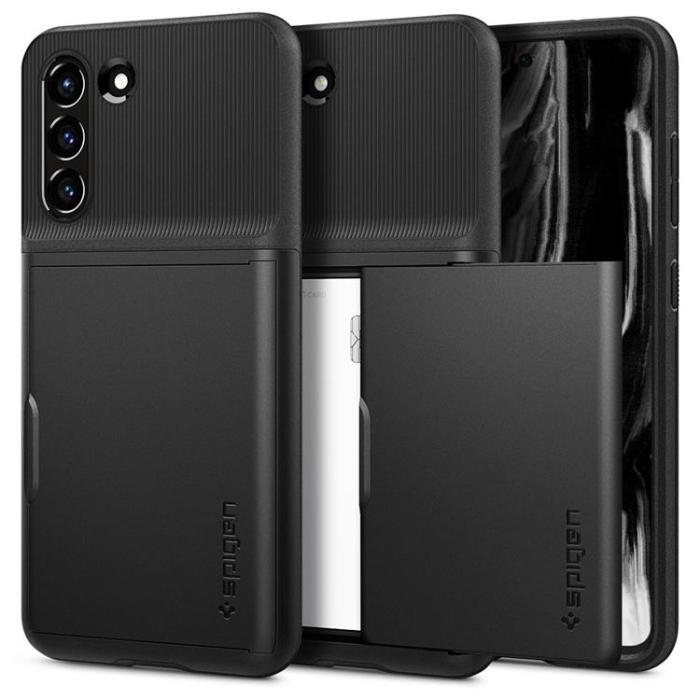 UTGATT1 - Spigen Slim Armor CS Skal Galaxy S21 FE - Svart