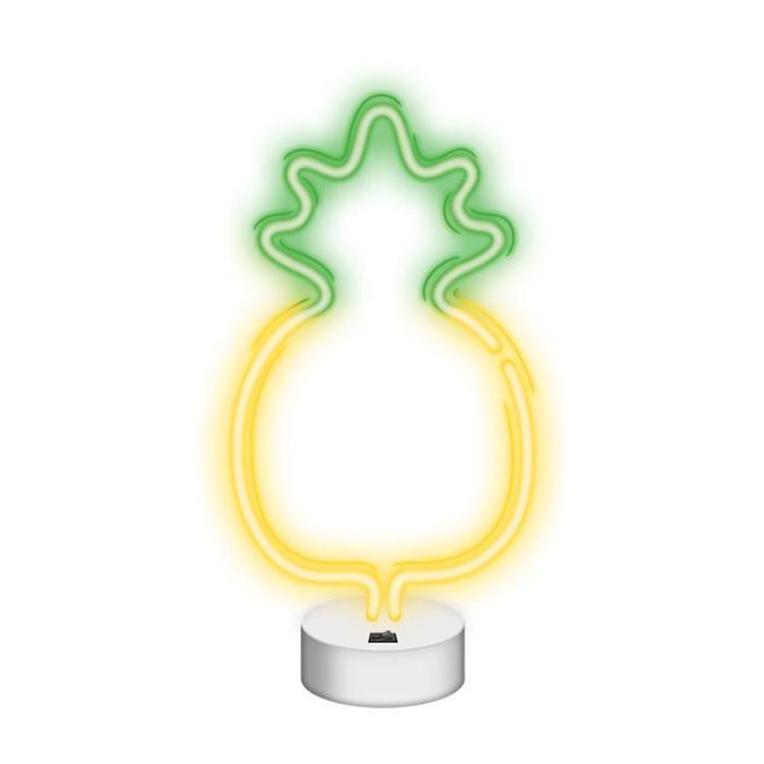 Neolia - Neolia LED Neon PINEAPPLE På Stativ NNE05 - Gul/Grön