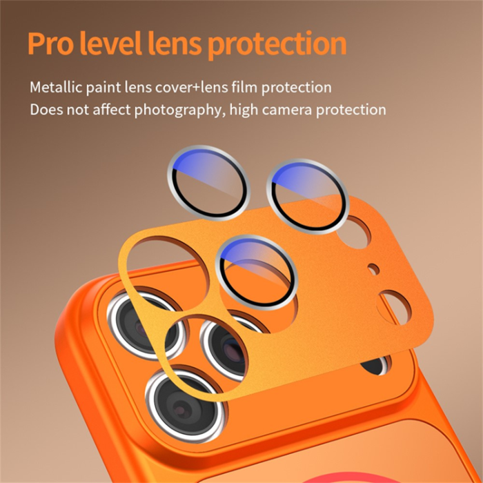 A-One Brand - iPhone 17 Pro Max Mobilskal MagSafe med Linsfilm Skin-touch