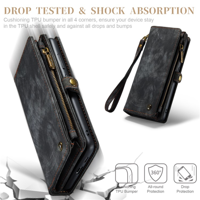 Caseme - Caseme Galaxy S23 Plånboksfodral Detachable - Svart