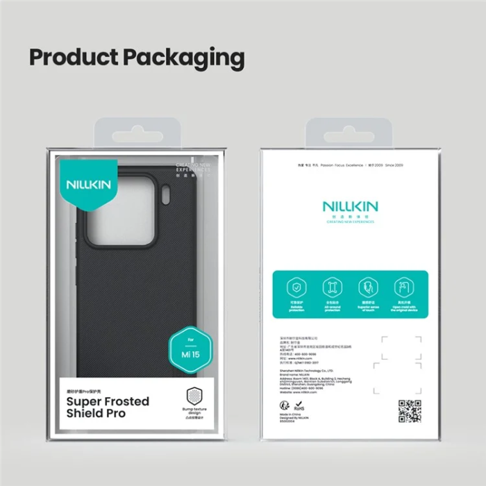 Nillkin - Nillkin Xiaomi 15 Mobilskal Frosted Shield Pro - Blå
