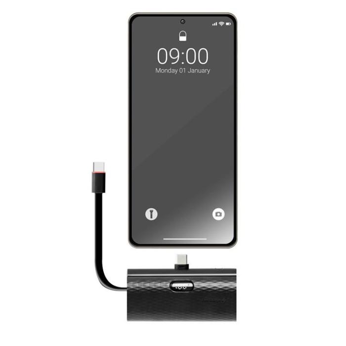 Forcell - Forcell Powerbank 5000 mAh Typ-C PD 20W F5K3 F-ENERGY - Svart