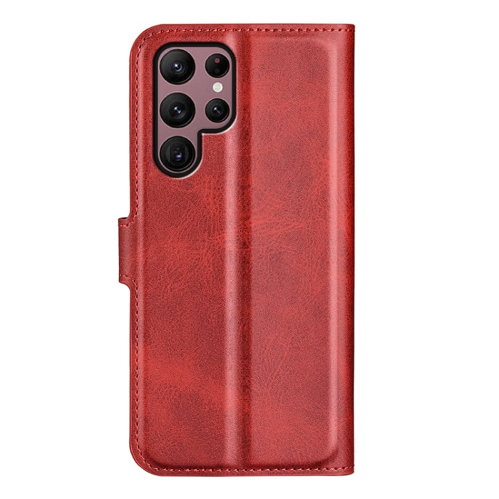 OEM - Galaxy S23 Ultra Plånboksfodral Folio Flip - Röd