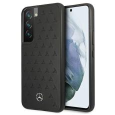 Mercedes - Mercedes Läder Stars Pattern Skal Galaxy S22 Plus - Svart
