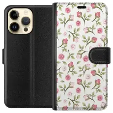 Gustaf - Pl&aring;nboksfodral till Apple iPhone 15 Pro Max med Blommigt