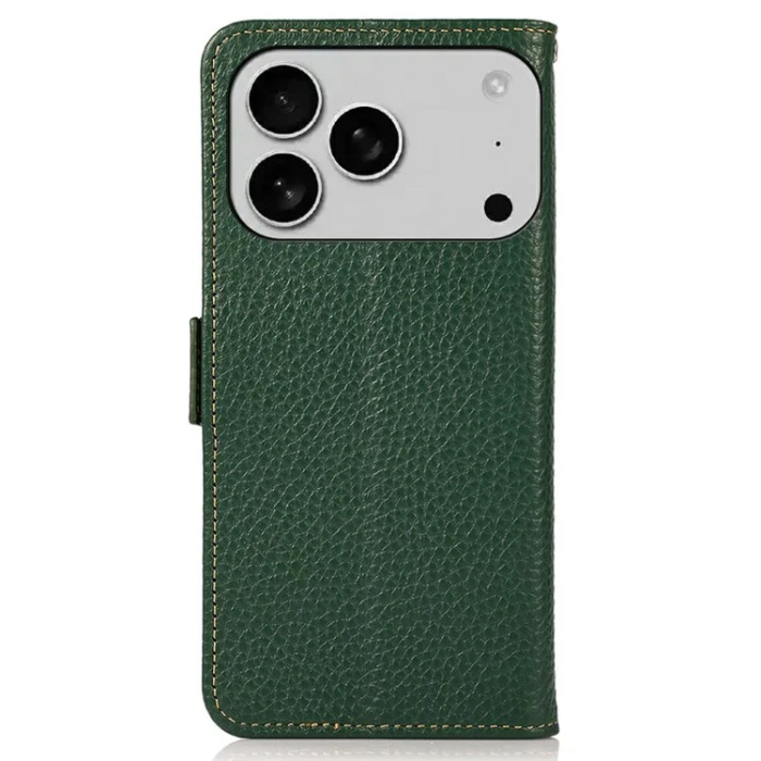 KHAZNEH - Khazneh iPhone 17 Pro Max Plånboksfodral Äkta Läder Rfid