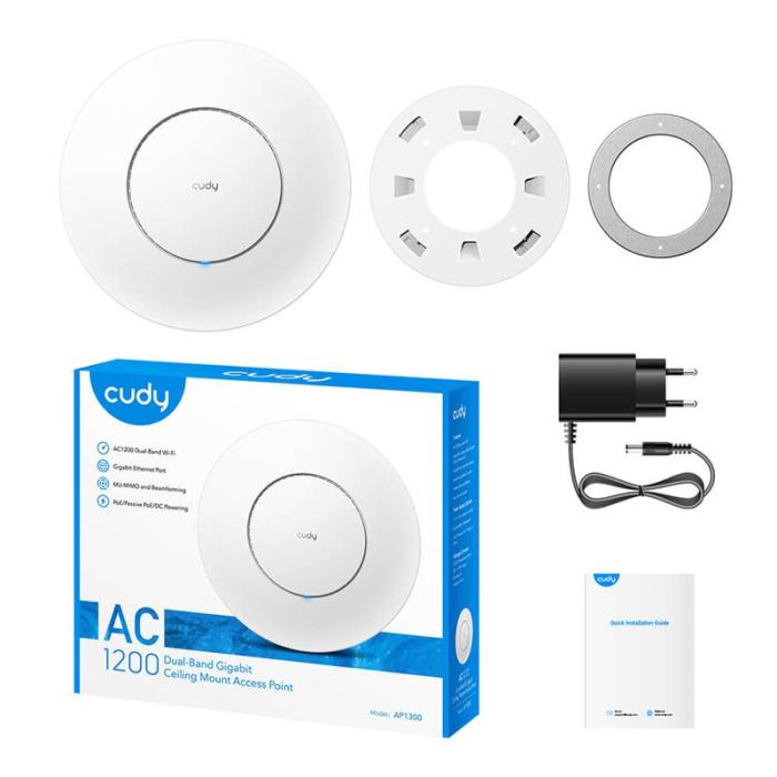 CUDY - CUDY Access Point AP1300 AC1200 Gigabit