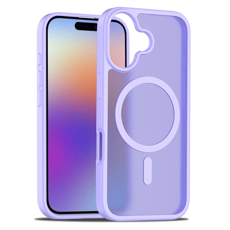 iPhone 17 Mobilskal MagSafe Acrylic Skin Touch - Lila | 2353 | AlltMobil