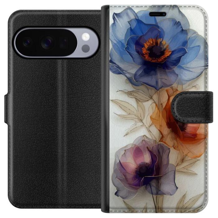 iSecrets - Plånboksfodral till Google Pixel 10 Pro XL med Silkesblommor
