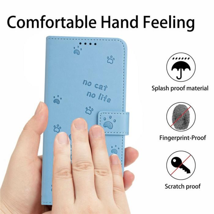OEM - Plånboksfodral för Samsung Galaxy S26 Plus Konstläder med rem - Blå