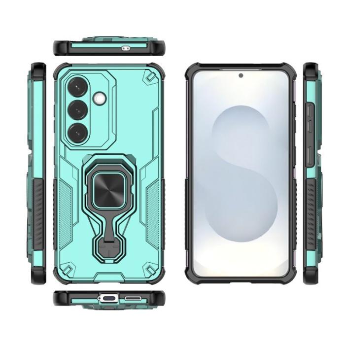 WANLONFENG - WANLONFENG Mobilskal för Samsung Galaxy S26 PC + TPU Kickstand - Grön