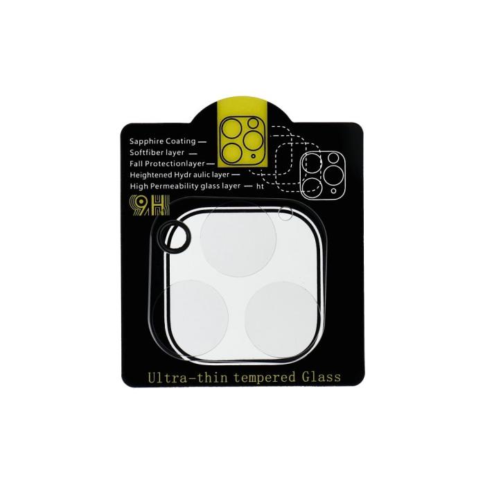 OEM - iPhone 12 Pro Max Kameralinsskydd 5D Glue Härdat Glas - Transparent