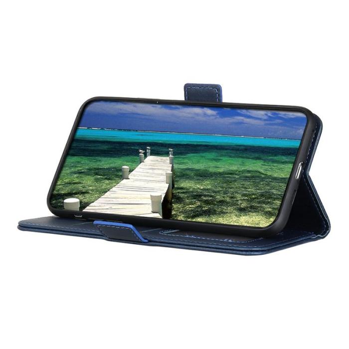 OEM - Mobilfodral för Samsung Galaxy S26 Plus Kickstand Konstläder - Blå