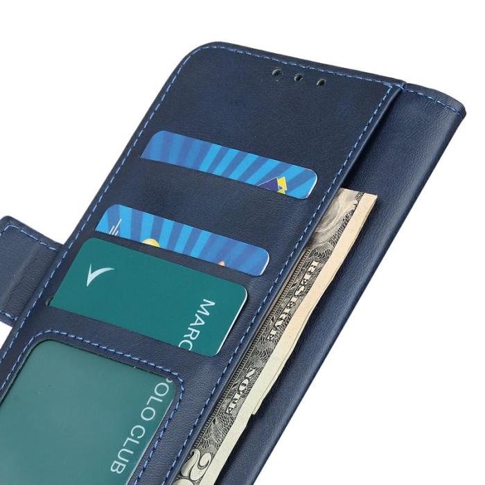 OEM - Mobilfodral för Samsung Galaxy S26 Plus Kickstand Konstläder - Blå