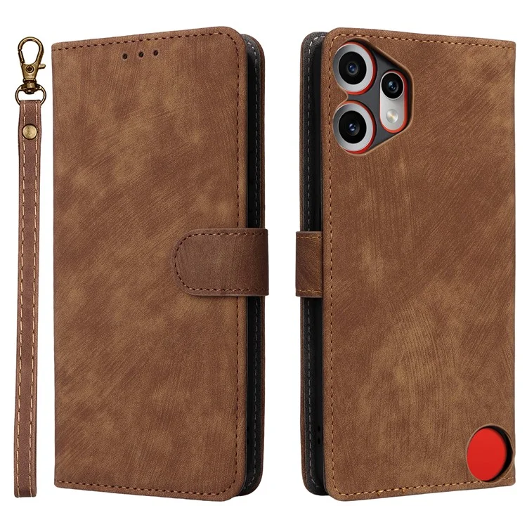 Nothing CMF Phone 2 Pro Konstläder Plånboksfodral RFID-Skydd - Brun | 2353 | AlltMobil