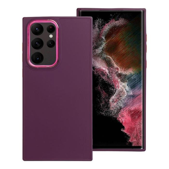 OEM - Galaxy S22 Ultra Mobilskal Frame - Lila