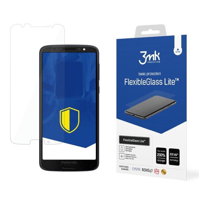 UTGATT5 - 3MK Motorola Moto G6 Härdat glas Flexible Glass Lite - Transparent
