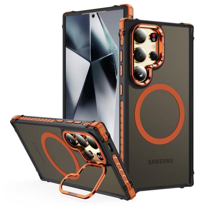 OEM - Mobilskal för Samsung Galaxy S26 Ultra Kickstand Magnetiskt - Orange