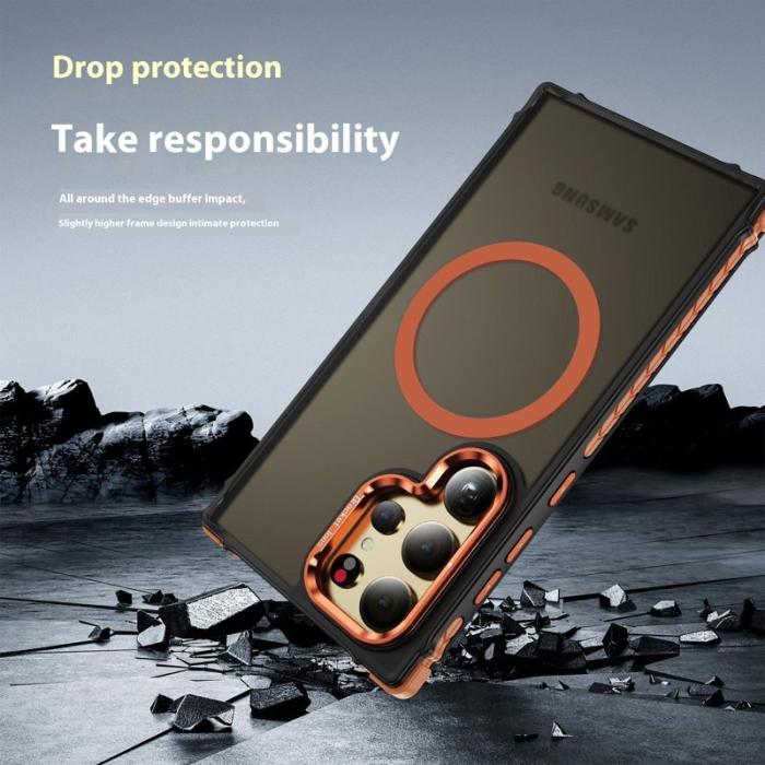 OEM - Mobilskal för Samsung Galaxy S26 Ultra Kickstand Magnetiskt - Orange