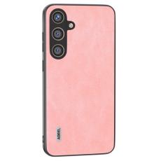 ABEEL - ABEEL Mobilskal till Samsung Galaxy S24 Scratch-proof PU L&auml;der - Rosa