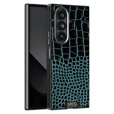ABEEL - ABEEL Samsung Galaxy Z Fold7 Pl&aring;nboksfodral MagSafe Gr&ouml;n &Auml;kta L&auml;der