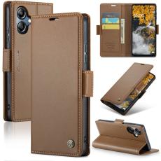 Caseme - CASEME Pl&aring;nboksfodral Konstl&auml;der f&ouml;r Samsung Galaxy A06 4G - Brun