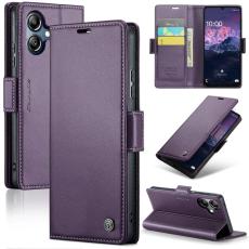 Caseme - CASEME Pl&aring;nboksfodral Konstl&auml;der f&ouml;r Samsung Galaxy A06 4G - Lila