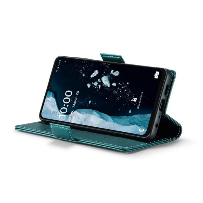Caseme - CASEME Plånboksfodral Konstläder för Samsung Galaxy A06 4G - Grön