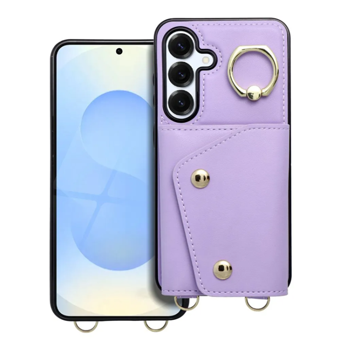 A-One Brand - Galaxy A36 5G Mobilskal Wonder Korthållare - Lila