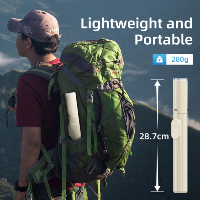 Tech-Protect - Tech-Protect Bluetooth Selfie Stick Tripod - Beige