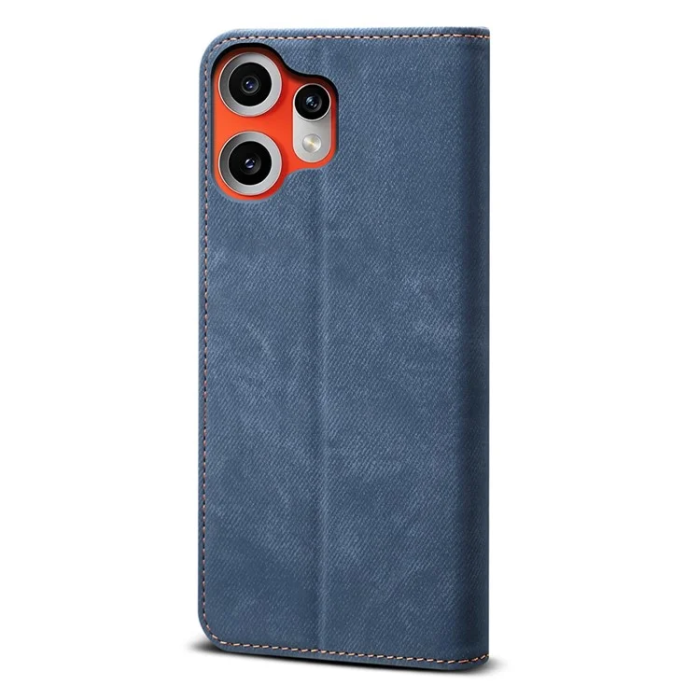 A-One Brand - Nothing CMF Phone 2 Pro Plånboksfodral Jeans Cloth Texture - Blå