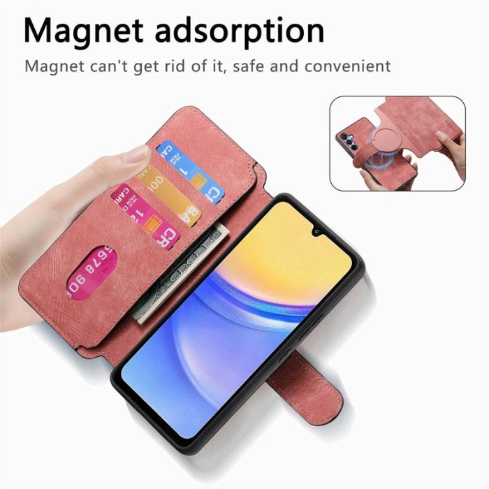 CASENEO - CASENEO MW-03 Samsung Galaxy A06 Plånboksfodral Konstläder - Rosa