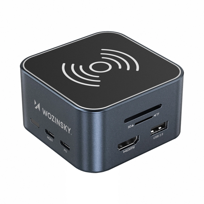 Wozinsky - Wozinsky 12in1 USB-C HUB med Trådlös Laddning med 15 cm kabel