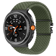 A-One Brand - Galaxy Watch 8/ 8 Classic (40/44/46mm) Armband Nylon - Olive Grön