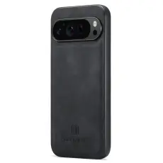 DG.MING - DG.MING Mobilskal till Google Pixel 9 Pro XL PU L&auml;der Svart