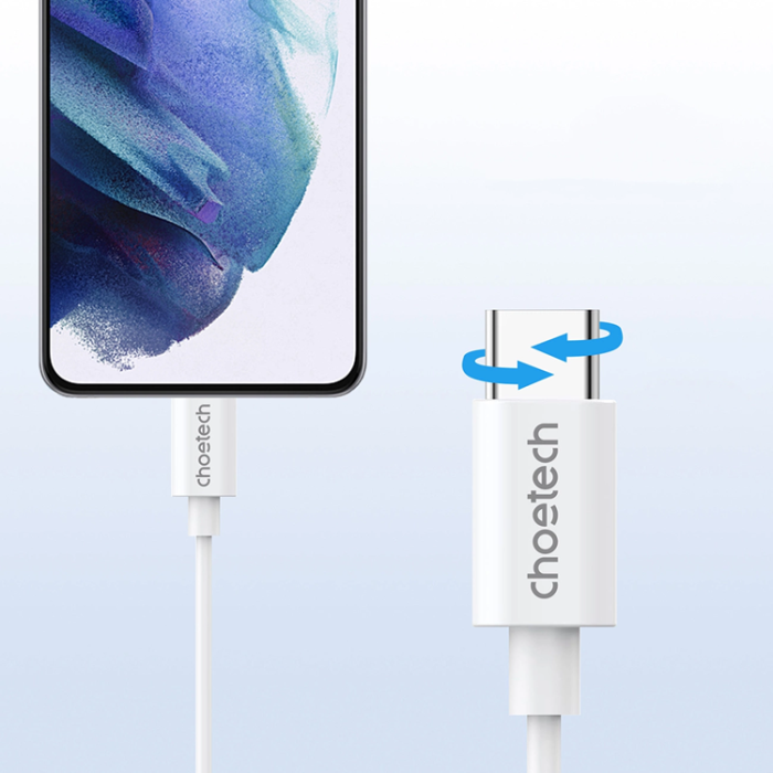 Choetech - Choetech In-Ear Hörlurar USB-C 1.2m OC-A012 - Vit