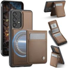 JEEHOOD - JEEHOOD J06 Mobilskal f&ouml;r Samsung Galaxy A53 5G - Brunt l&auml;der