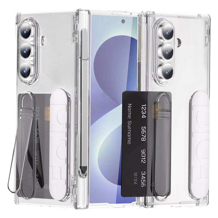 Mobilskal För Galaxy Z Fold 8 Kortfack Kickstand med Skärmskydd - Transparent | 2353 | AlltMobil