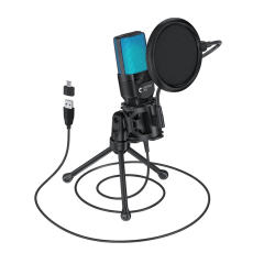 A-One Brand - YANMAI Datorspelmikrofon USB-kondensatormikrofon med RGB-ljus SF-777R