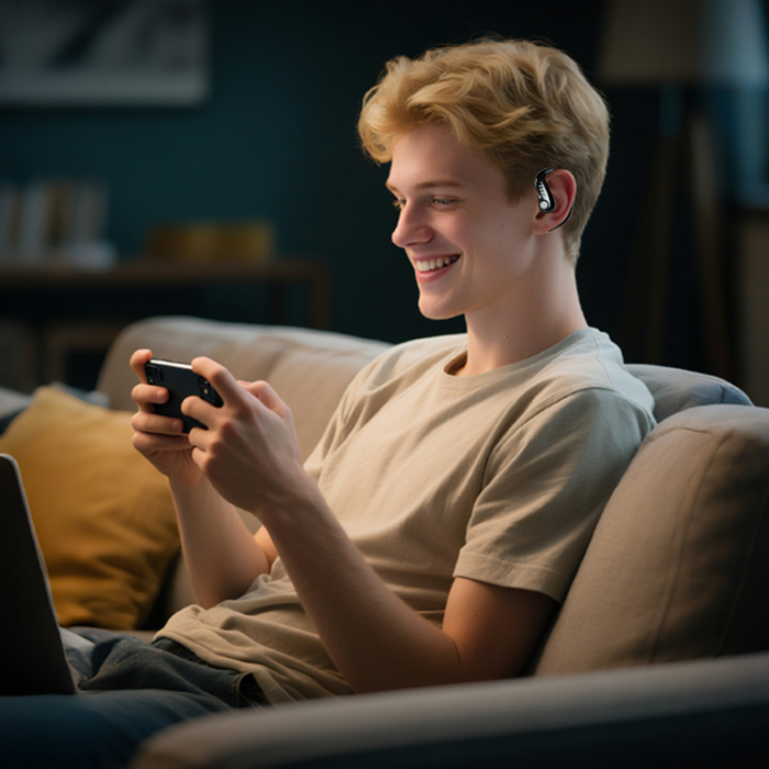 A-One Brand - Trådlösa Bluetooth-Hörlurar Sports Open Ear Hook LX-90