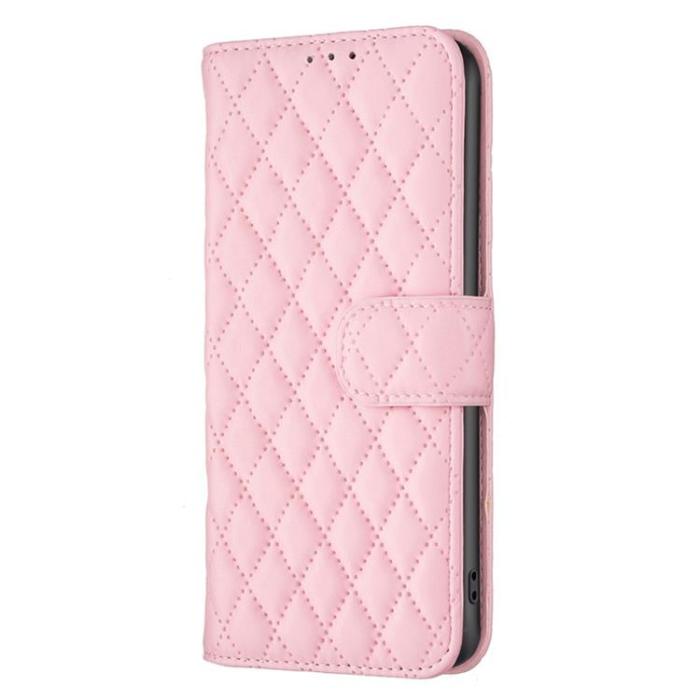 BINFEN COLOR - BINFEN iPhone 14 Plus Plånboksfodral Rhombus - Rosa