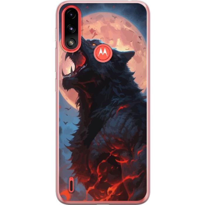 iSecrets - Mobilskal till Motorola Moto E7 Power med Ylande varg