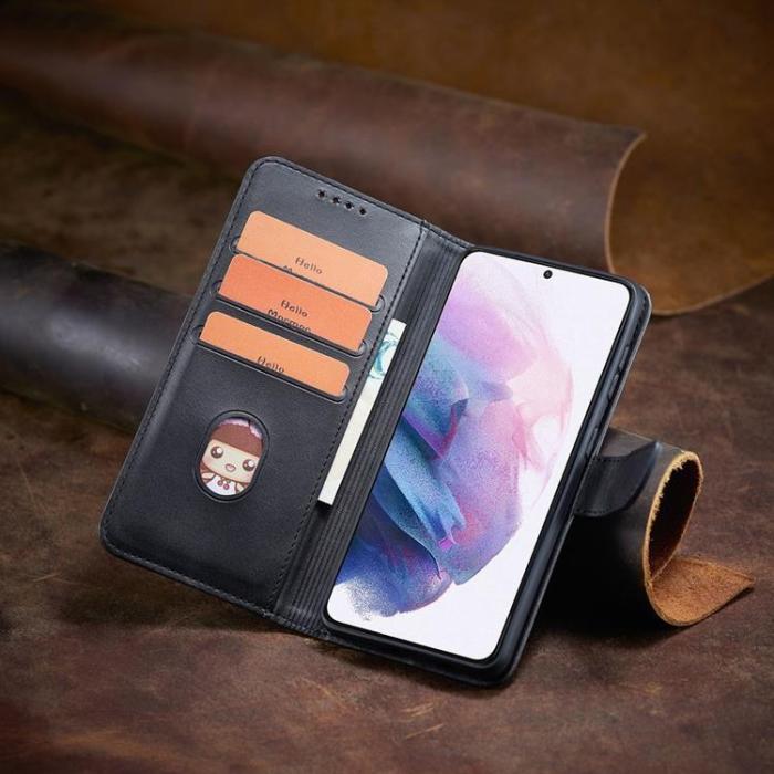 UTGATT5 - Magnet Elegant Kickstand Fodral Samsung Galaxy S21 Ultra 5G - Svart